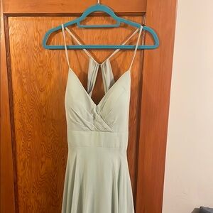 Azazie Avelina Sage Green Bridesmaids Dress